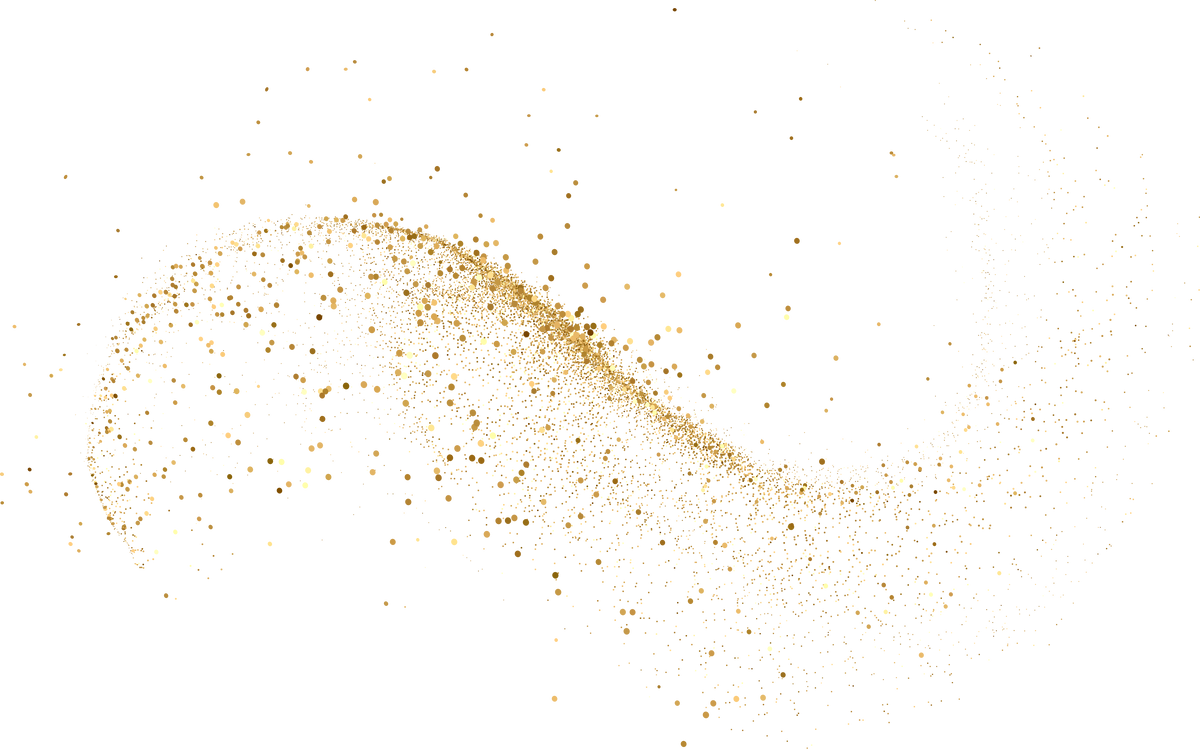 Gold glitter